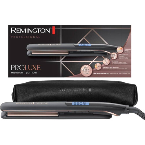 Remington PROLuxe - Stijltang - 230°C - 9 Standen - OPTI Heat Technology - Zwart
