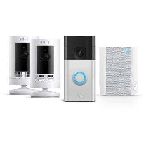 Ring Battery Video Doorbell met Chime en 2-pack camera op batterij - Bundel