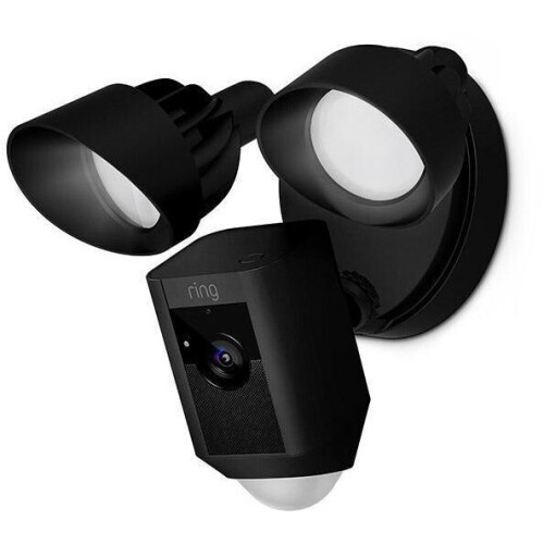 Ring Floodlight Cam Wired Plus - Beveiligingscamera - 1080p HD - Bewegingsgeactiveerde sirene en schijnwerpers Tweedehands