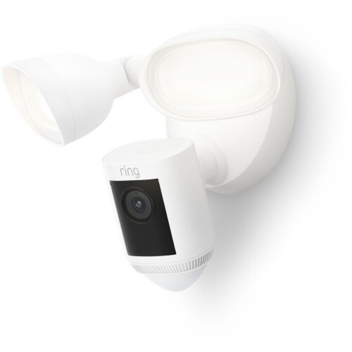 Ring Floodlight Cam Wired Pro - IP-beveiligingscamera - 2K beeld - Wit