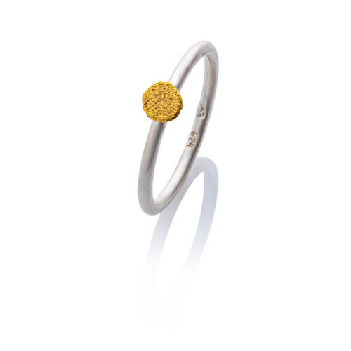 Ring met een ornament van riviergoud Tweedehands