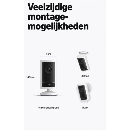 Ring Outdoor Camera Pro - Plug-In - Wit - 4K