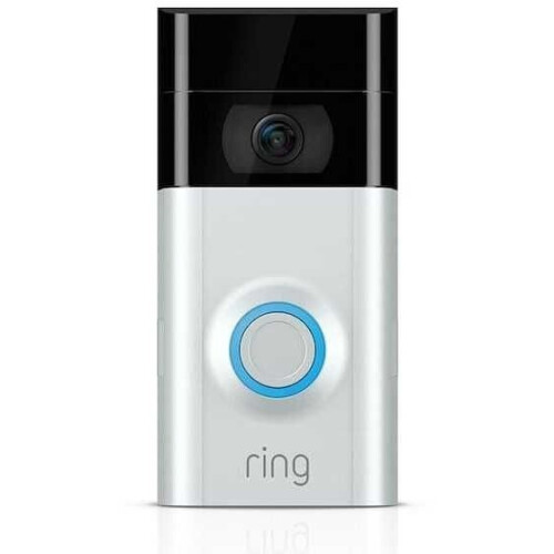 Ring Video Doorbell 2 - Videodeurbel - 1080p HD - Zilver/Zwart Tweedehands