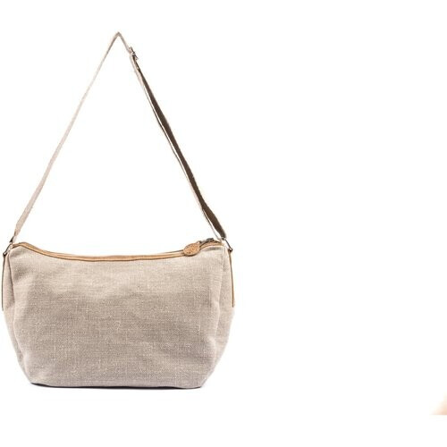 Risorse Future dames vegan Halvemaan Tas Hennep Beige Tweedehands