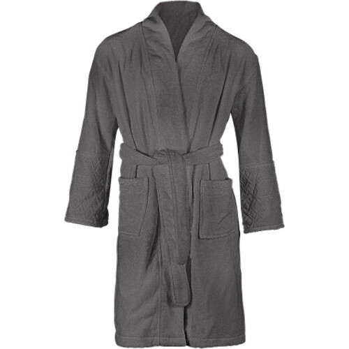 Riviera Maison Beyond - Badjas - 100% katoen - Grijs - L