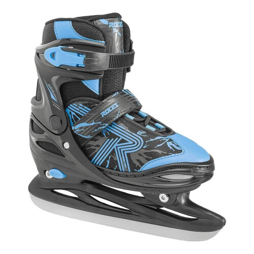 Roces Schaatsen Jongens - Maat 38-41 - Semi-softboot - Verstelbaar - Zwart - Blauw Tweedehands