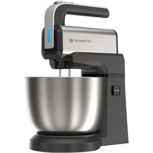 Rochester handmixer met mengkom - Keukenmachine - 5 Snelheden - Mixer Turbo - Incl. Kloppers,