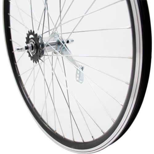 Roland achterwiel 26 x 1.75 - remnaaf Alu V-profil - zwart