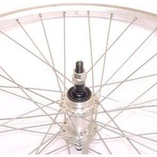 Roland achterwiel 26 x 1.75 vast freewh Apex zilver zink spk Tweedehands