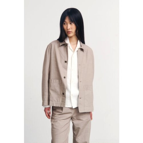 Rotholz dames vegan Jas Workwear Grijsbruin Tweedehands