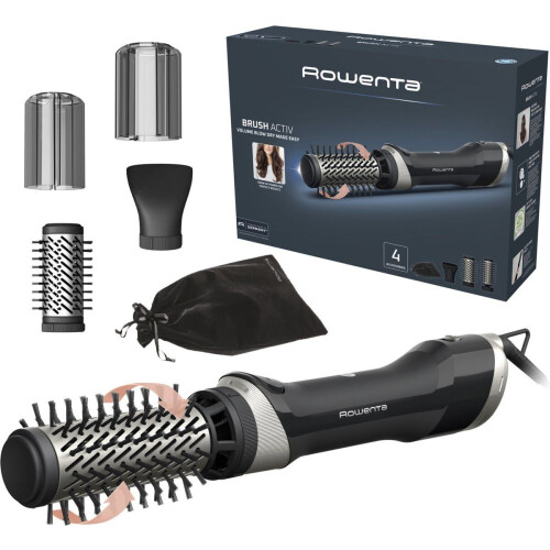 Rowenta Brush Activ Renewal UB9530 - Roterende Krulborstel - 1000 W - Zwart/Zilver Tweedehands