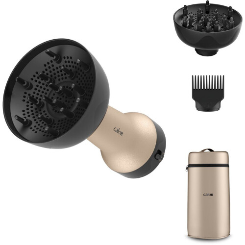 Rowenta Curl Harmony CV7D30 - 3-in-1 Föhn - XL diffuser - Droogt en verzorgt krullen - Dune Metal Tweedehands