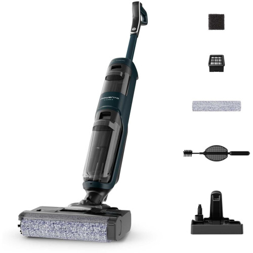 Rowenta GZ2251E0 - 2-in-1 vloerreiniger - 35 min autonomie - Blauw Zwart