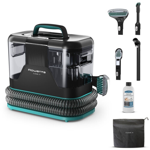 Rowenta IN5020F0 - Vlekkenreiniger - Multi-reinigingsactie met verwisselbare opzetstukken - 1,5L vuilwaterreservoir