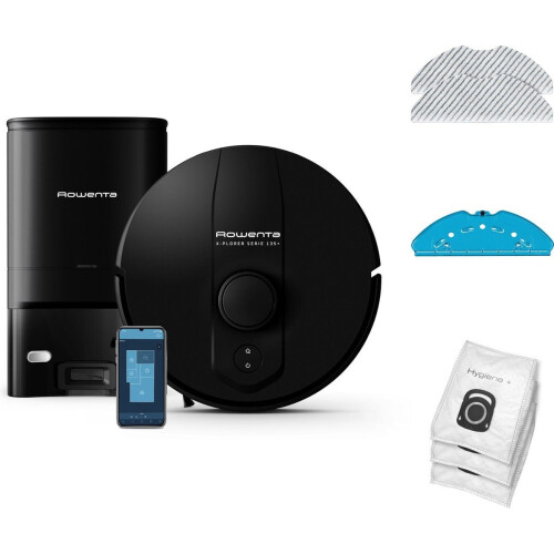 Rowenta X-Plorer Serie 135+ RR91D5 - Robotstofzuiger - Automatisch Leegstation - 5000 Pa - Zwart