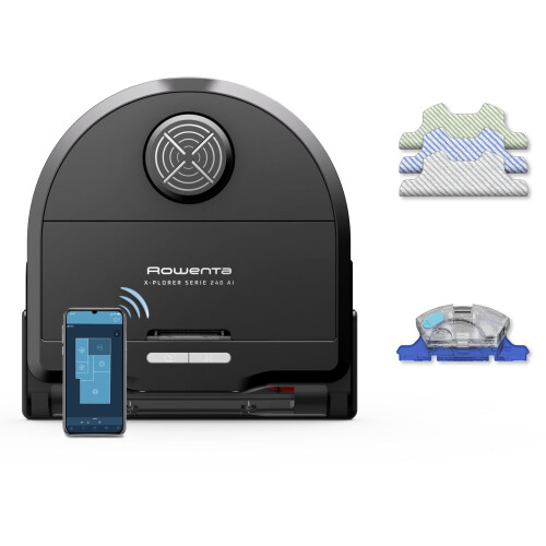 Rowenta X-plorer Serie 240 AI - Robotstofzuiger - 8000 Pa zuigkracht - Dweilfunctie