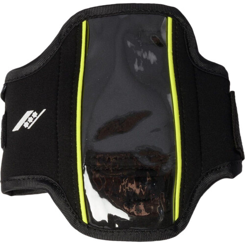 Rucanor Smartphone Armband - MP3 tasje - Reflecterende details - Zwart - Geel