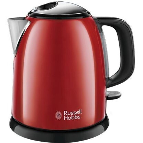 Russell Hobbs 24992-70 - Mini Waterkoker - 2400W 1L Kookt 1 kop in 50 sec Rood/Zwart
