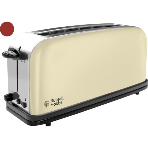 Russell Hobbs Colours Plus+ 21395-56 - Broodrooster - Extra lange sleuven - Creme Tweedehands