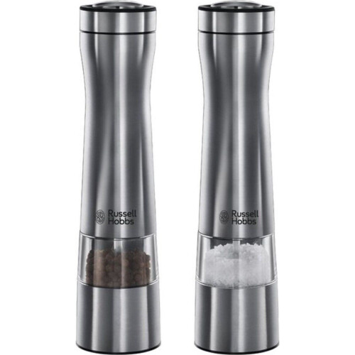 Russell Hobbs Peper-&Zoutmolen Set Elektrisch - Keramisch Maalsysteem - RVS - 23 cm Tweedehands