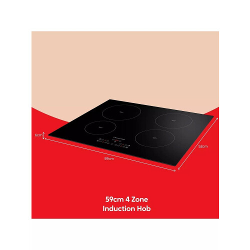 Russell Hobbs Rh60ih413b Inductiekookplaat - 4 Kookzones - Restwarmte Indicator | 60 Cm | Nieuw (outlet)