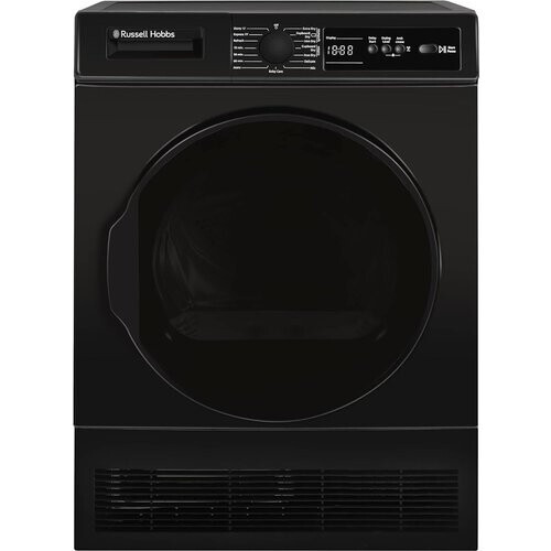Russell Hobbs Rh8ctd111b - Condensdroger - 8 Kg - 69 Db - Energieklasse B - Zwart | Nieuw (outlet) Tweedehands