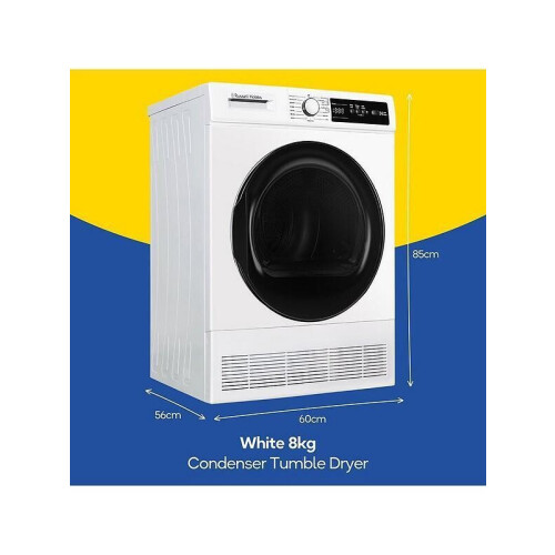 Russell Hobbs Rh8ctd111w Condensdroger – 8 Kg 15 Programma’s | Nieuw (outlet)