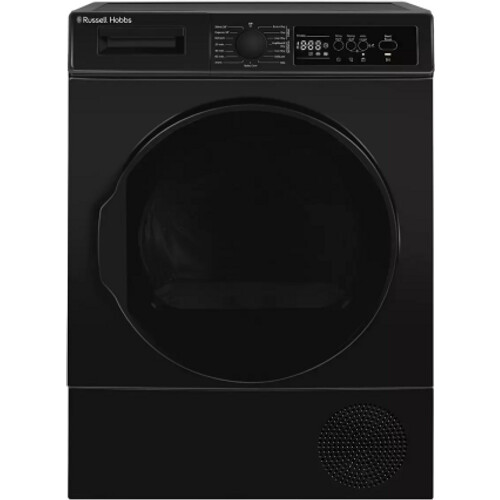 Russell Hobbs Rh9hptd1e12b - Warmtepompdroger - 9 Kg - 66 Db - Energieklasse E - Zwart | Nieuw (outlet) Tweedehands