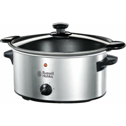 Russell Hobbs Searing Slowcooker - 3,5 liter - RVS - 3 warmtestanden Tweedehands
