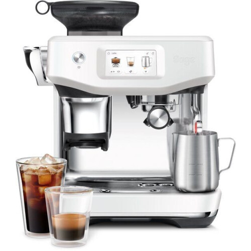 Sage de Barista Impress Touch Koffiemachine - RVS - 36 x 34 x 41.5 cm - Sea Salt Kleur Tweedehands