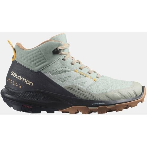 Salomon Outpulse Mid Gore-Tex Wandelschoen Dames Lichtgrijs/Zwart Tweedehands