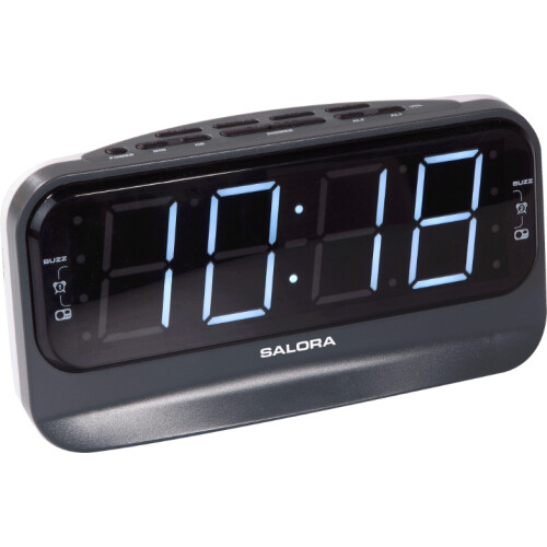 Salora CR616 - Digitale alarmklok met AM/FM Radio - Dimbaar LED display 1,8 inch - Zwart Tweedehands