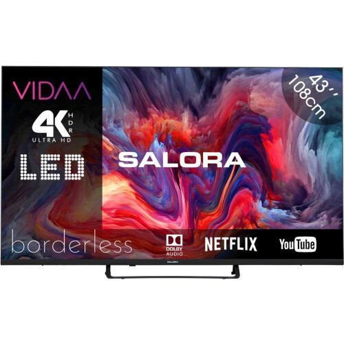 Salora FOD43UV - 43 Inch - Smart TV - 4K Ultra HD - 2023 - VIDAA - Smart 43 inch tv