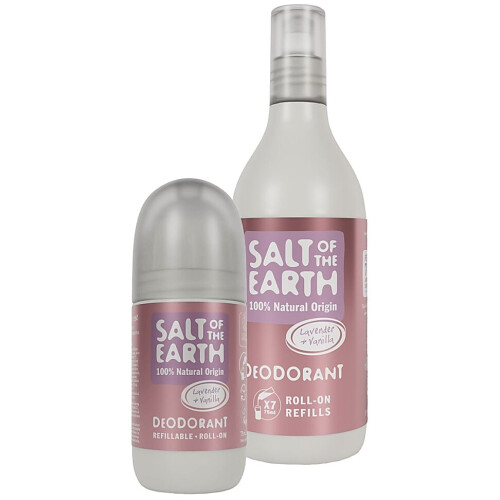 Salt of the Earth Lavendel & vanille Roll on Deodorant + Refill Tweedehands