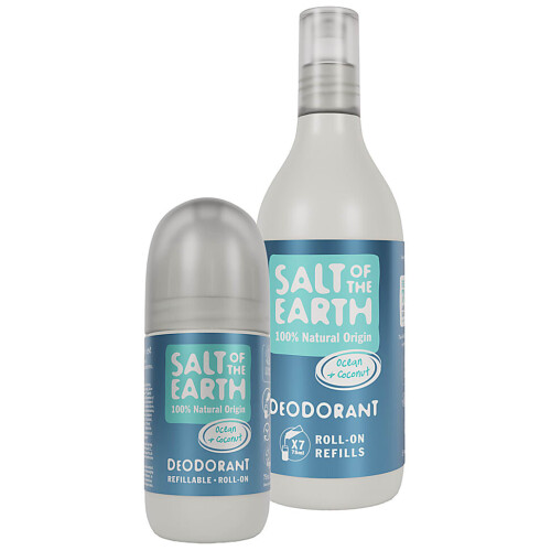 Salt of the Earth Oceaan & Kokosnoot Roll on Deodorant + Refill Tweedehands