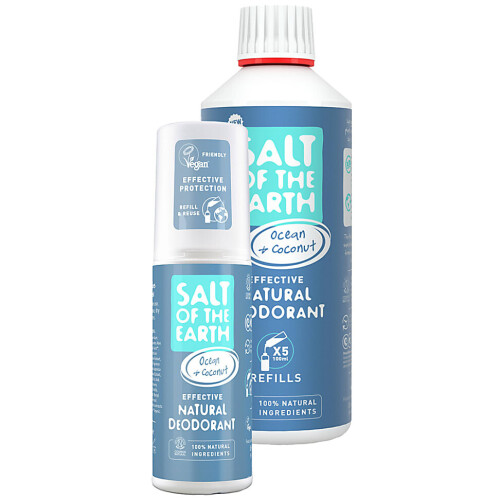 Salt of the Earth Ocean & Coconut Deodorant spray + Refill Tweedehands