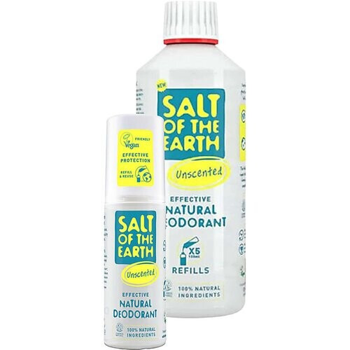 Salt of the Earth Parfumvrij Deodorant spray + Refill Tweedehands