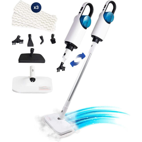 Samako Royal Elite Stoomreiniger - Handstomer - Diepe reiniging voor vloer tapijt badkamer - Wit