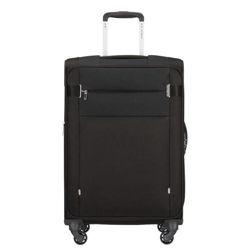 Samsonite Citybeat Spinner Reiskoffer– Uitbreidbaar – Medium – 66 cm – Zwart