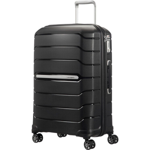 Samsonite Flux - Reiskoffer 68/25 Uitbreidbaar - Hardcase met TSA-slot en 4 zwenkwielen - Zwart