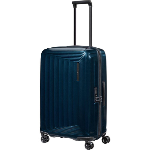 Samsonite Nuon - Reiskoffer Spinner 69/25 Exp - Uitbreidbaar TSA slot - Metallic Dark Blue