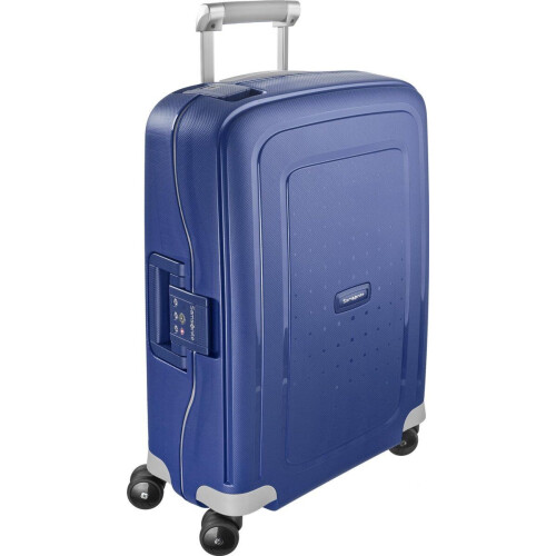 Samsonite S'CURE SPINNER - Hardcase Handbagage 55x40x20 - Ultralicht Polypropyleen - Blauw Tweedehands