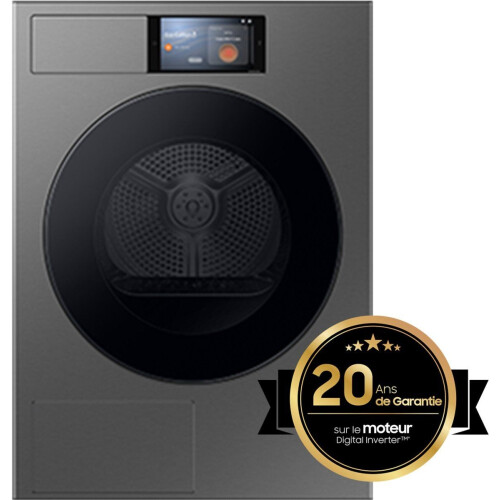 Samsung Bespoke AI™ Droger 9000-serie DV90F09F4SU3 - Warmtepompdroger - 9 kg - Donkergrijs
