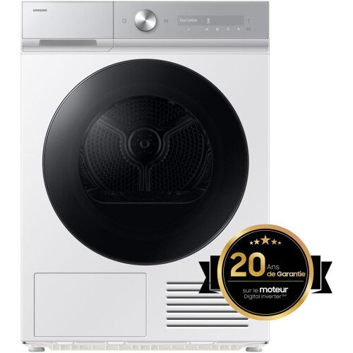 Samsung BESPOKE DV90DB8845GHU3 - Warmtepompdroger - Silent Dry Hygiene Care - Wit en grijs Tweedehands