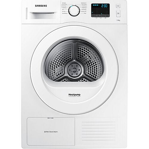 Samsung Dv70f5e0hgw - Warmtepompdroger - 7 Kg - Zelfreinigende Condensor - 65 Db - Energieklasse A++ | Tweedehands (Refurbished) Tweedehands