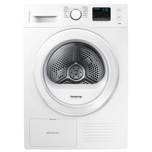Samsung Dv70f5e2hgw - Warmtepompdroger - 7 Kg - 65 Db - Energieklasse A++ | Tweedehands (Refurbished)