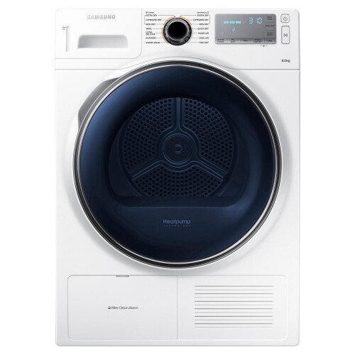 Samsung Dv80h8100hw - Warmtepompdroger - 8 Kg - Sensor Drying - 65 Db - Energieklasse A++ | Tweedehands (Refurbished)