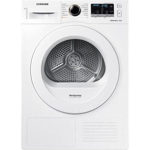 Samsung Dv80m5010kw - Warmtepompdroger - 8 Kg - Optimaldry - 65 Db - Energieklasse A++ | Tweedehands (Refurbished) Tweedehands