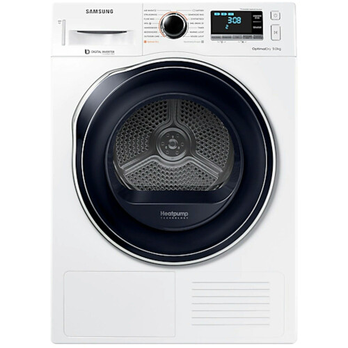 Samsung DV90M6200CW/EN - Warmtepompdroger - 9 kg - A+++ - Zwart