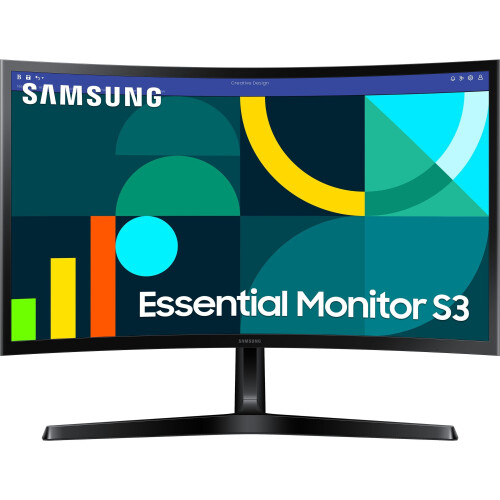 Samsung Essential S36GD - 24" gebogen monitor - 100 Hz - Zwart